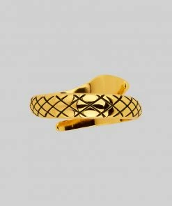 CLASSICS LUCIFER. Gold Snake Wrap Ring