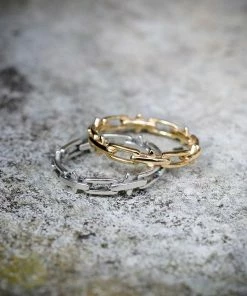 CLASSICS LUCIA. Spiked Chain Ring - Silver