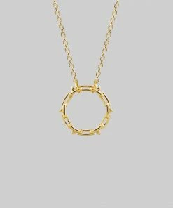 AW21 LUCIA. Spiked Chain Necklace - Gold