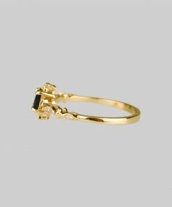 CLASSICS Rings KINGDOM. Regal Black Spinel Gold Ring