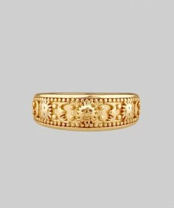 CLASSICS SOLAR MOON. Sun & Moon Band Ring - Gold Rings