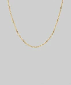 End Of Line Necklaces & Chains JADE. Sunburst Chain - Gold