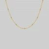 End Of Line Necklaces & Chains JADE. Sunburst Chain - Gold