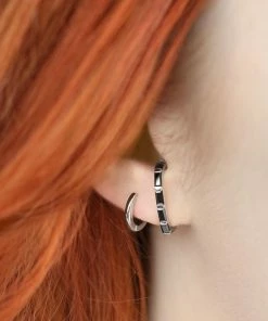 End Of Line Earrings JAXYN. Suspender Earring - Silver