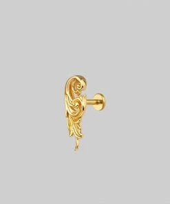 CLASSICS IMPERIAL. Ornate Flourish Stud Earring - Gold 10 CLASSICS IMPERIAL. Ornate Flourish Stud Earring - Gold
