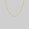 CLASSICS HARPER. Zig-Zag Chain Collar Necklace - Gold Necklaces & Chains