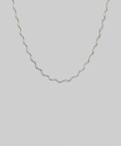 CLASSICS Necklaces & Chains HARPER. Zig-Zag Chain Collar Necklace - Silver
