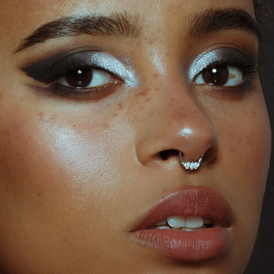 CLASSICS THIEF OF JOY. Opal Gold Clicker Ring - Septum 1 CLASSICS THIEF OF JOY. Opal Gold Clicker Ring - Septum