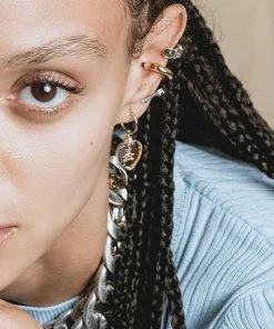 End Of Line Earrings ORBIT. Chunky Conch Ear Cuff - Gold