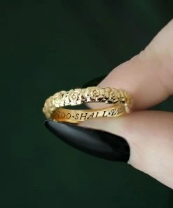 CLASSICS This Too Shall Pass Posie Ring - Gold
