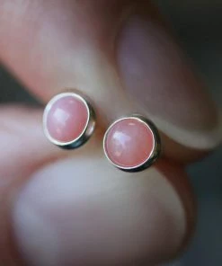 CLASSICS EMPRESS. Pink Opal Earrings - 4mm