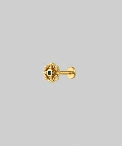 HALLOWEEN 2021 ELOWEN. Ornate Stud Earring - Gold