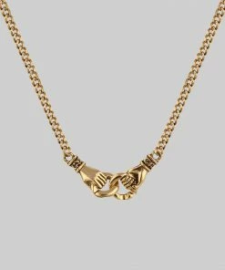 CLASSICS Necklaces & Chains UNITY. Linking Hands Necklace - Gold