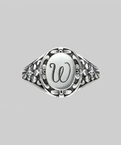 CLASSICS Regalrose Classics DARK GARDEN. Ornate Initial Ring (A - M)