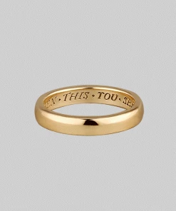 CLASSICS Rings When This You See Remember Me Posie Ring - Gold