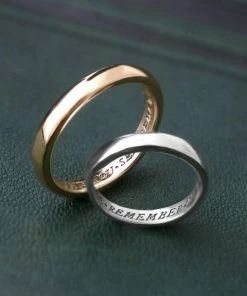 CLASSICS Rings When This You See Remember Me Posie Ring - Silver