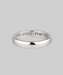 CLASSICS Rings When This You See Remember Me Posie Ring - Silver